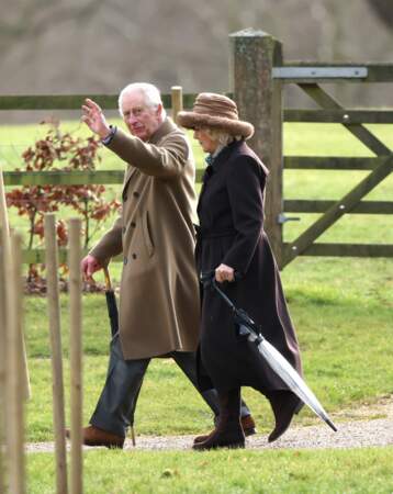 Le dimanche 4 février, Charles III a fait une apparition publique avec Camilla à Sandringham