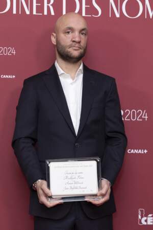 Jean-Baptiste Durand au photocall des participants au dîner des nommés des César 2024.