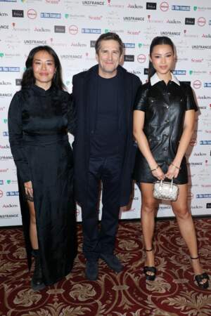 Leanna Chea, Guillaume Canet et Julie Chen lors de la 31ème cérémonie des Trophées du Film Français.