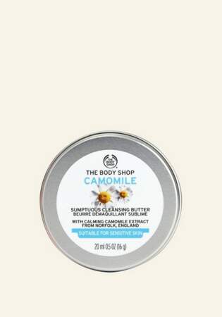 SHOPPING Baume démaquillant sublime camomille, The Body Shop, 5€ les 20ml 