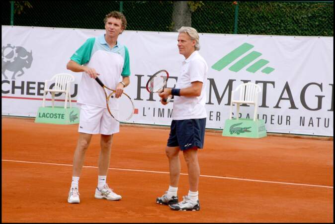 Denis Brogniart et Bjorn Borg en 2007 