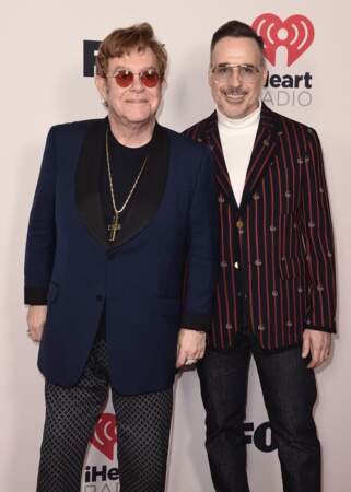 Elton John et David Furnish aux iHeartRadio Music Awards 2021