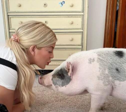 Tori Spelling et son cochon