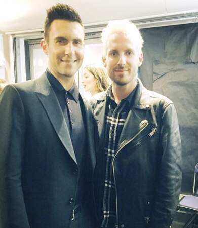 Adam Levine (Maroon 5) et Michael 