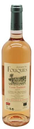 Côtes de Provence Cuvée Tradition 2019, 8,95€, domaine Les Fouques chez NaturéO.