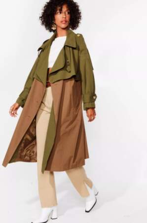 Trench oversize Somewhere Over-Size the Rainbow, NastyGal, actuellement à 64,50€