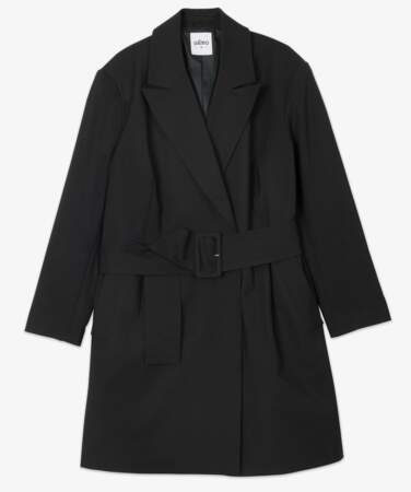 Robe femme forme blazer ceinturée Gémo x Lalaa Misaki, 69,99 euros