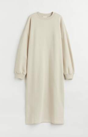 Robe pull en molleton H&M, 24,99 euros