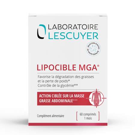 SHOPPING Compléments alimentaires Lipocible MGA, Laboratoire Lescuyer, 29,90€ la cure d'un mois 