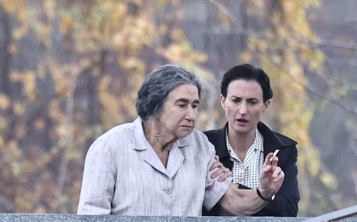 Helen Mirren et Camille Cottin  sur le plateau du biopic consacré à Golda Meir