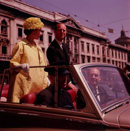 Elizabeth II et le prince Philip en Italie en 1961