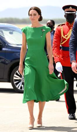Kate Middleton en robe Emilia Wickstead en Jamaïque