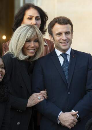 Emmanuel Macron et son épouse, Brigitte Macron