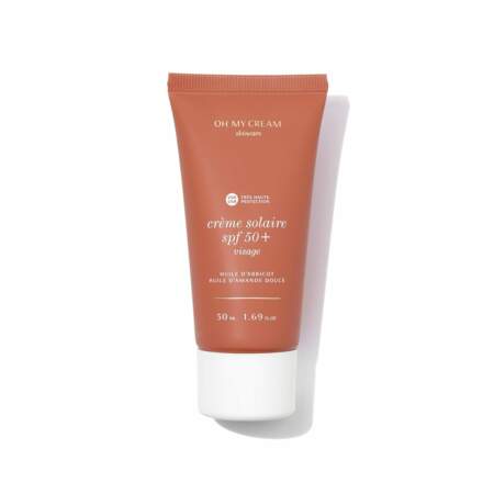 SHOPPING Crème solaire visage SPF50+, Oh My Cream Skincare, 20€ les 50ml