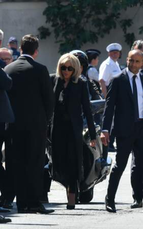 Brigitte Macron à l'enterrement d'Antoine Alléno à la Collégiale de Poissy le 13 mai 2022
