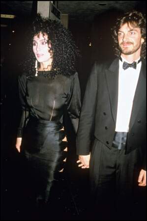 Cher et son ancien amour Josh Donen en 1987