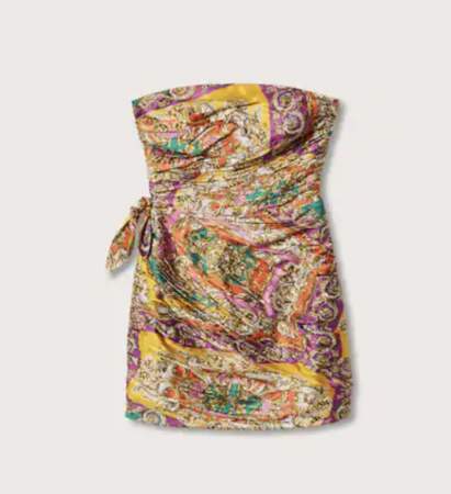 Robe foulard imprimé baroque Mango, 69,99 euros