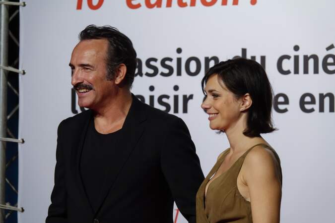 Jean Dujardin et Nathalie Péchalat au Festival Lumière en 2018
