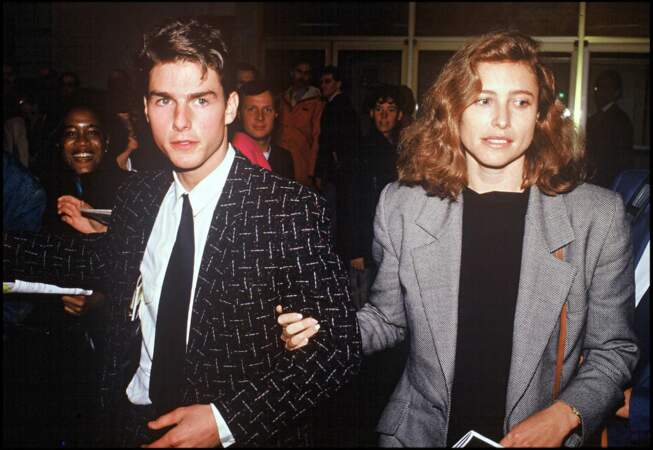 Tom Cruise et son ex-femme Mimi Rogers en 1987, après la sortie de Top Gun