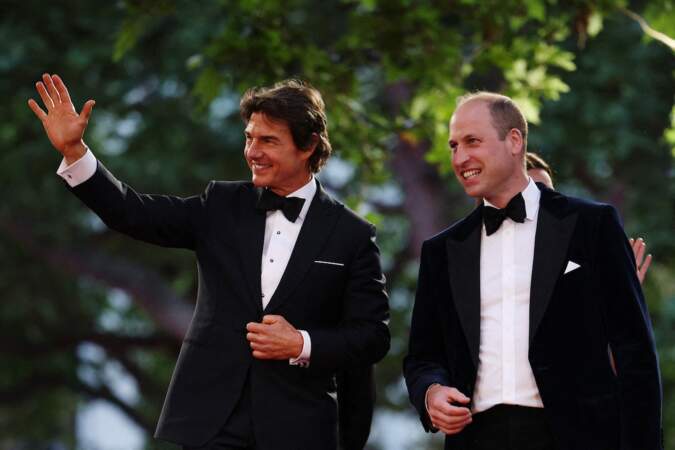 Tom Cruise et le prince William, pour la première de Top Gun Maverick en 2022