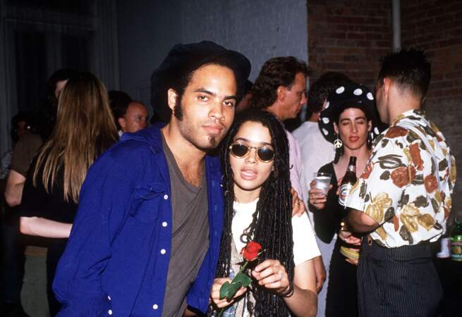Lenny Kravitz et Lisa Bonet en 1989
