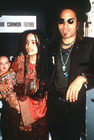 Lenny Kravitz et Lisa Bonet en 2000