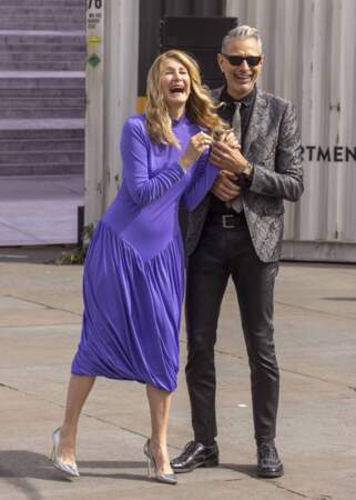 Laura Dern et Jeff Goldblum à Londres le 27 mai 2022