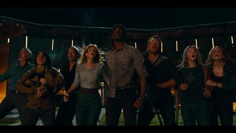 Le casting de "Jurassic World : Le monde d'après" : Chris Pratt, Laura Dern, Jeff Goldblum, Bryce Dallas Howard, Sam Neill et Isabella Sermon