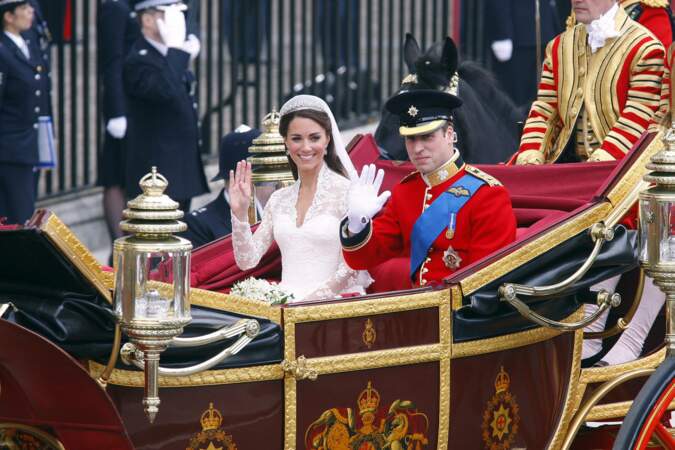Le prince William lors de son mariage avec Kate Middleton en 2011