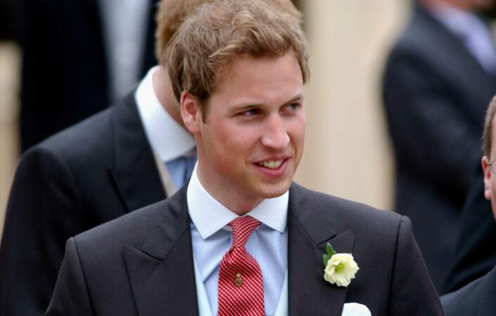 Le prince William au mariage de son père, le prince Charles, en 2005