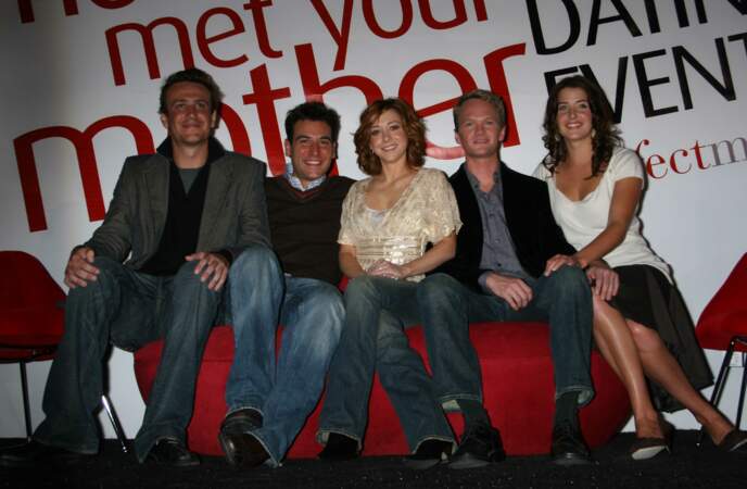 Josh Radnor, Cobie Smulders, Alyson Hannigan, Neil Patrick Harris, Josh Segal en 2005