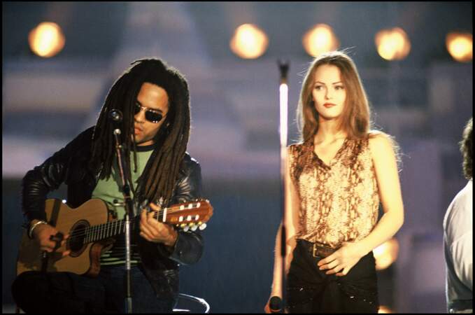Vanessa Paradis et Lenny Kravitz en 1993