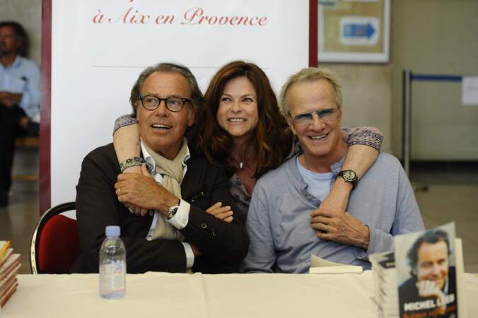 Michel Leeb, Christophe Lamder et Charlotte Valandrey (47 ans), à Aix-en-Provence en 2015