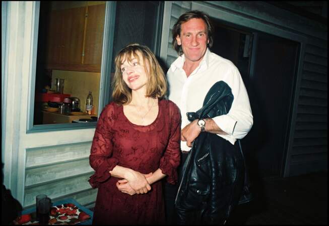 Elisabeth Guignot et Gérard Depardieu en 1997