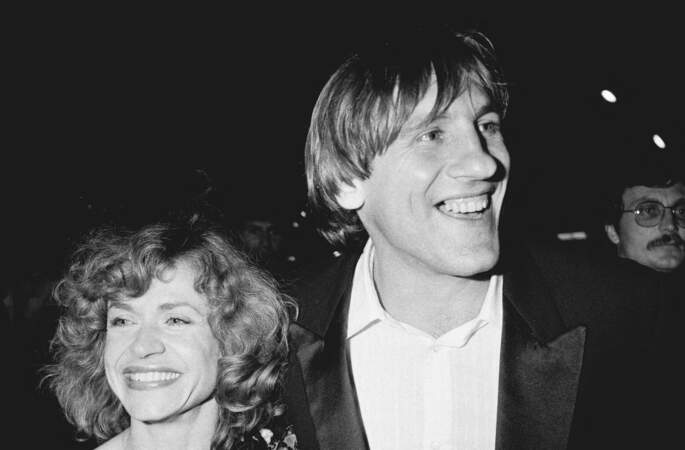 Gérard Depardieu et Elisabeth Guignot à Cannes en 1983 