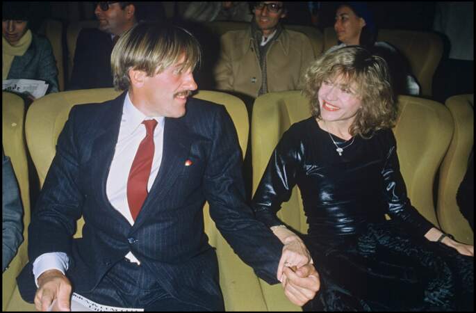 Gérard Depardieu et son ex-femme Elisabeth Guinot en 1983