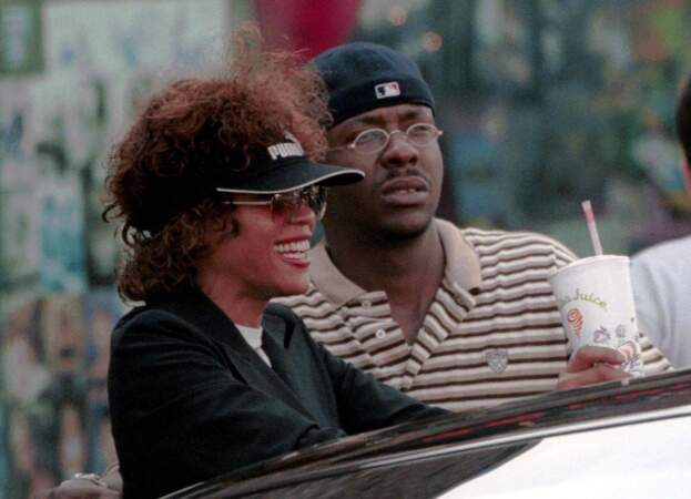 Whitney Houston et son ex-mari Bobby Brown en 2001