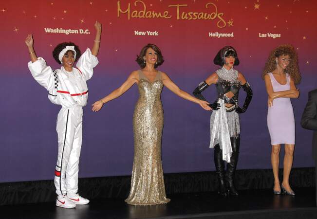Les statues de cire de Whitney Houston au musée Madame Tussauds en 2013