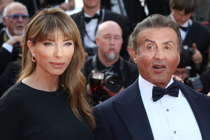 Sylvester Stallone et son épouse de 23 ans sa cadette Jennifer Flavin au Festival de Cannes en 2019