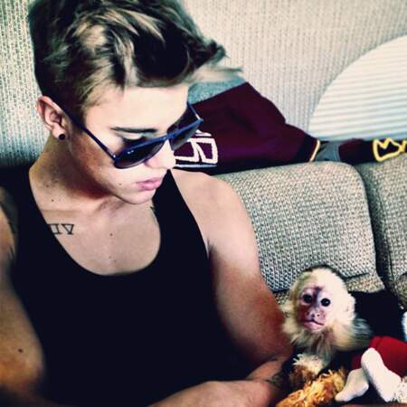 Justin Bieber possédait un singe capucin baptisé Mally qu'il avait fait illégalement entrer en Allemagne grâce à son jet privé