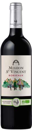 Bordeaux bio 2019, 5,50 €, Mission Saint Vincent chez Cora