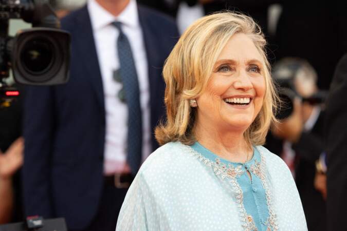 L'ancienne première dame des États-Unis Hillary Clinton, à la cérémonie d'ouverture de la 79ème édition du festival international du film de Venise, la Mostra.