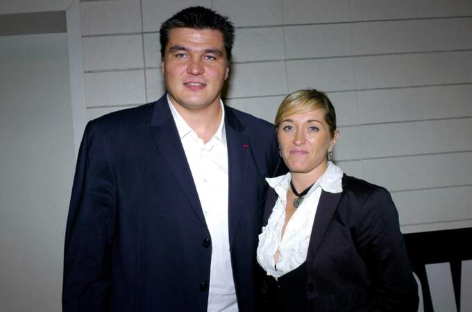 En 2003, David Douillet et son ex-femme lors de l'opération Power District facilitant l'accès au sport