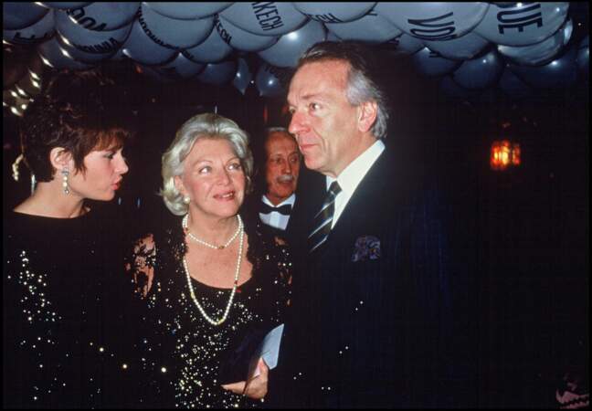 Jean-Pierre Cassel, sa femme Anne et Line Renaud en 1986