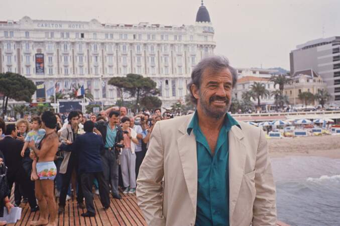 Jean-Paul Belmondo (55 ans) au Festival de Cannes en 1988