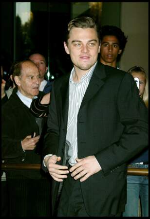 Leonardo DiCaprio à la cérémonie des Oscars en 2004