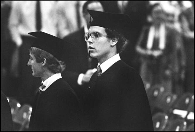 Le Prince Albert II de Monaco diplômé de science politiques aux Etats-Unis en 1981 (23 ans)