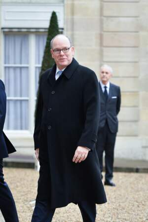 Le Prince Albert II de Monaco en déplacement à l'Elysée en 2019 (61 ans)