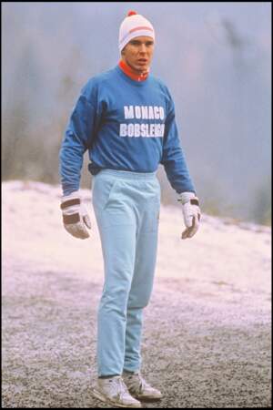Le Prince Albert II de Monaco lors d'une séance de jogging en 1989 (31 ans)