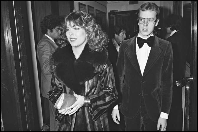 La Princesse Caroline de Monaco et le Prince Albert II de Monaco lors d'une soirée chez Maxim' à Paris en 1978 (20 ans)